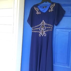 Valia Y Dress in Navy